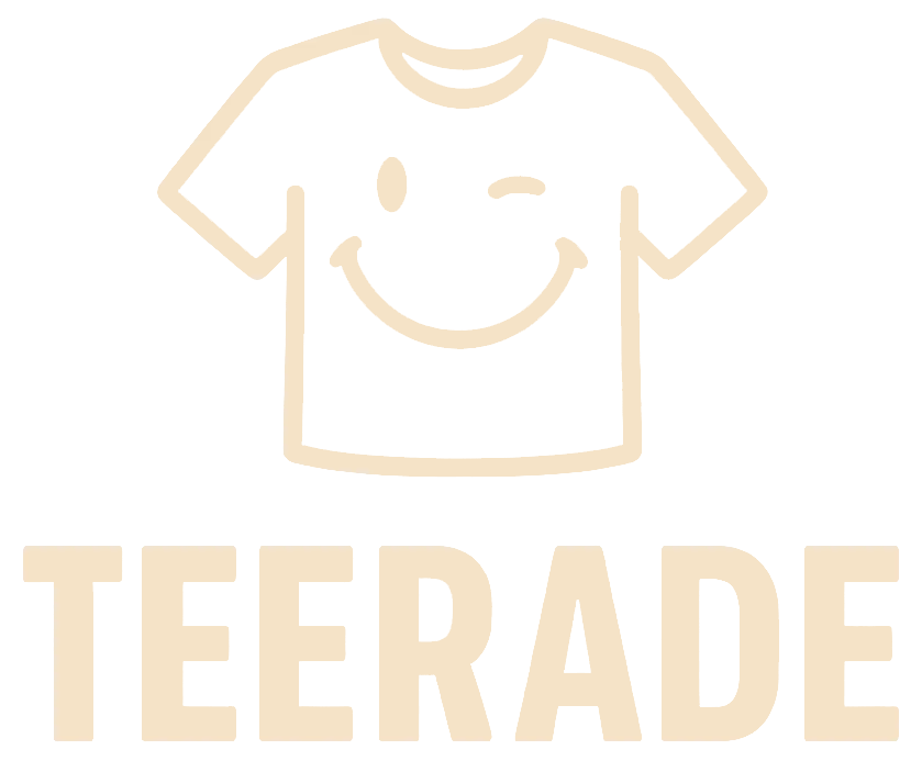 Teerade funny graphic tee brand logo